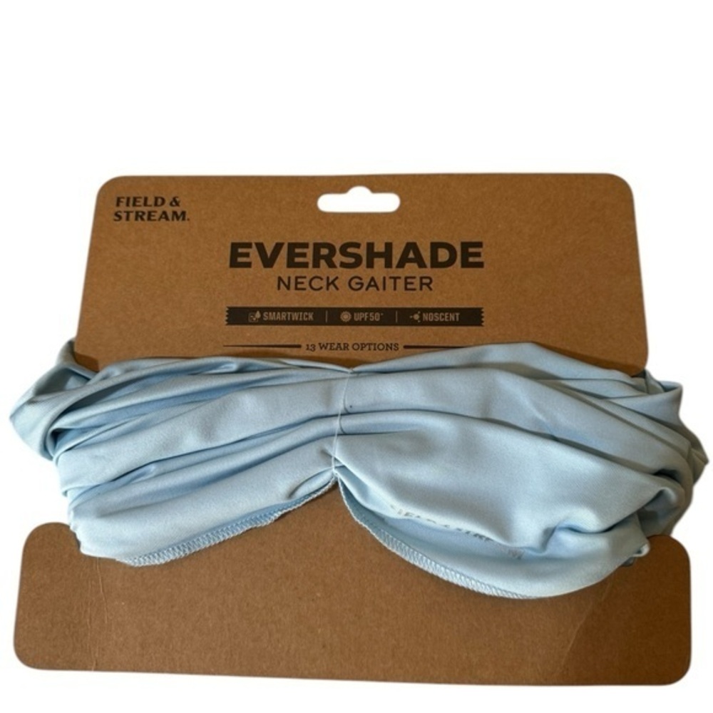 Field & Stream Evershade Solid Neck Gaiter ice blue‎ NWT